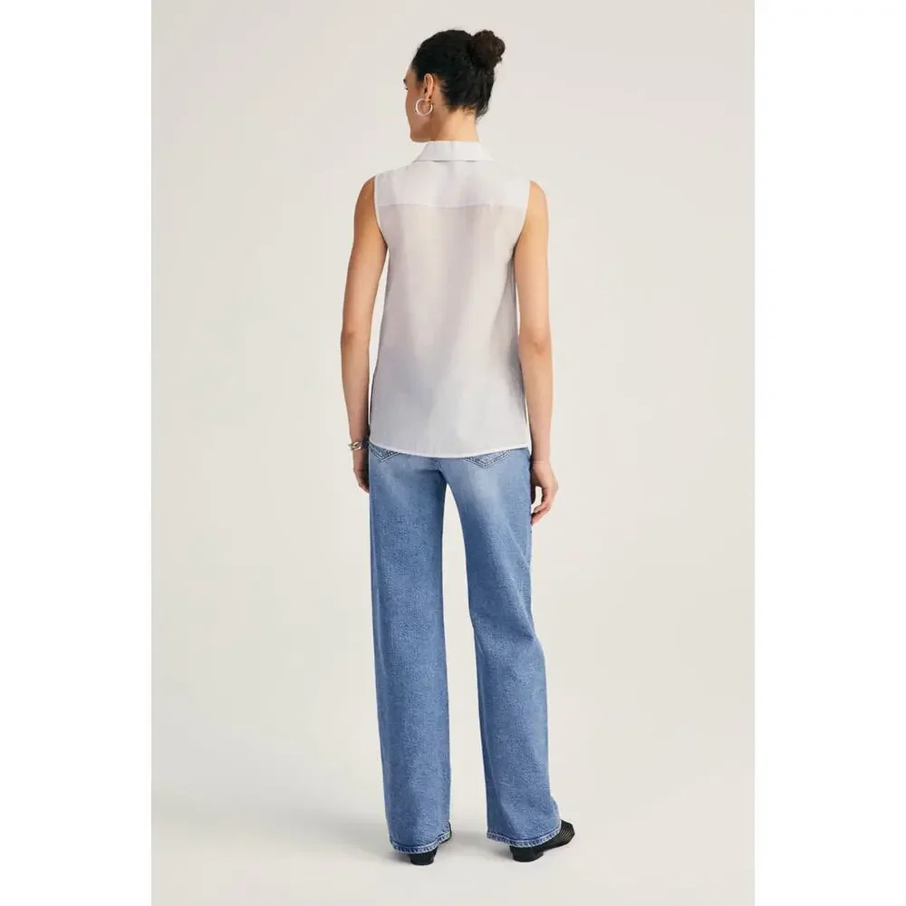 Derek Lam Ivory Sleeveless Blouse - Picture 4 of 5